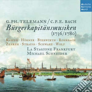 Georg Philipp Telemann / Carl Philipp Emanuel Bach - Burgerkapitansmusiken (1736/1780) (2 Cd) cd musicale di La stagione frankfur