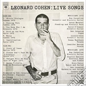 (LP Vinile) Leonard Cohen - Live Songs lp vinile di Leonard Cohen