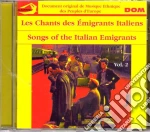 Songs Of The Italian Emigrants / Various cd