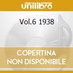 Vol.6 1938 cd musicale di HOLIDAY BILLIE