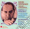David Oistrakh: Violon Concertos - Bartok, Hindemith, Szymanovsky cd