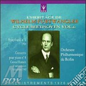 Beethoven: sinfonia n.5, concerto x pf n cd musicale di Wilhelm Furtwangler
