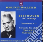 Walter Bruno Vol.4 /josef Szigeti Vl, Philharmonic Symphony Orchestra Of New York cd