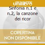 Sinfonia n.1 e n.2, la canzone dei ricor cd