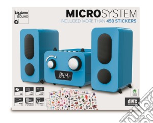 BigBen Interactive: Micro Hi-Fi System Con Altoparlanti Stickers Blue cd musicale di Stereoanlage Cd/Radio Blau Inkl.Aufkleber