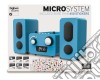 BigBen Interactive: Micro Hi-Fi System Con Altoparlanti Stickers Blue cd