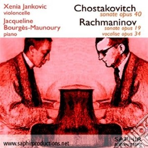 Dmitri Shostakovich / Sergej Rachmaninov - Sonata Op.40 cd musicale di Dmitri Sciostakovic