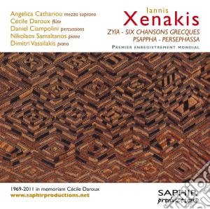 Iannis Xenakis - Zyia, Persephassa, 6 Chansons Grecques, Psappha cd musicale di Iannis Xenakis