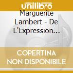 Marguerite Lambert - De L'Expression Du Rythme A L'Expression Libre : 20 Pieces Musicales cd