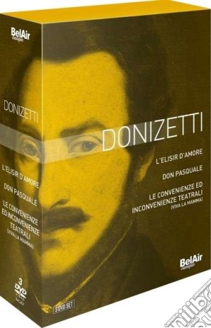 (Music Dvd) Gaetano Donizetti - L'Elisir D'Amore / Don Pasquale / Le Convenienze E Inconvenienze Teatrali (3 Dvd) cd musicale