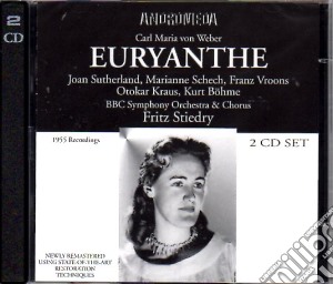 Carl Maria Von Weber - Euryanthe (2 Cd) cd musicale di Weber