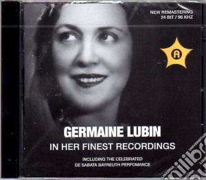 Richard Wagner - Germaine Lubin In Her Finest Recordings Wagner cd musicale di Wagner