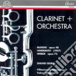 Clarinet & Orchestra: Hindemith, Busoni, Weber cd