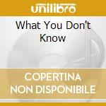 What You Don't Know cd musicale di EXPOSE'