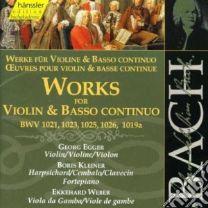 Johann Sebastian Bach - Sonate Per Violino E Basso Continuo - Egger Georg cd musicale di Bach Johann Sebastian