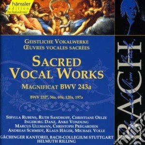 Johann Sebastian Bach - Opere Sacre Vocali (2 Cd) cd musicale di Bach J.S.