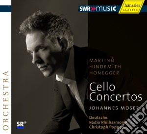 Moser / Poppen / Drp Saarbrucken - Concerto N.1 Per Violoncello E Orchestra- Johannes Moser cd musicale di Martinu Bohuslav / Hindemith Paul