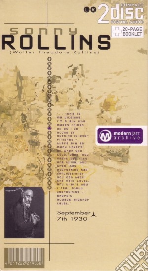 Sonny Rollins - Modern Jazz Archive (2 Cd) cd musicale di Sonny Rollins