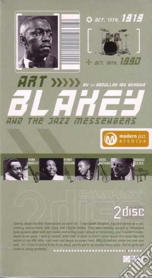Art Blakey & The Jazz Messengers - Modern Jazz Archive (2 Cd) cd musicale di Art Blackey