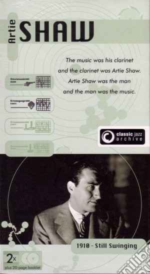 Artie Shaw - Classic Jazz Archive (2 Cd) cd musicale di Artie Shaw