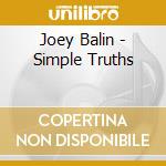 Joey Balin - Simple Truths cd