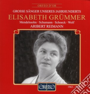 Elisabeth Grummer / Aribert Reimann - Liederabend cd musicale di Grummer/Reimann