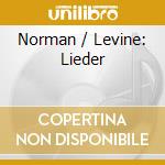 Norman / Levine: Lieder cd musicale di Orfeo