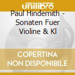 Paul Hindemith - Sonaten Fuer Violine & Kl cd