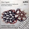 Capuis Matilde - Opere Per Violoncello E Pianoforte, Vol.2: Sonata N.4, N.5, Elegia, Tema Variato - Duo Capuis cd