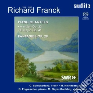 Franck Richard - Quartetto Per Pianoforte Op.33, Op.41, Tre Fantasie Op.28 - Schickedanz Christoph (SACD) cd musicale di Franck Richard