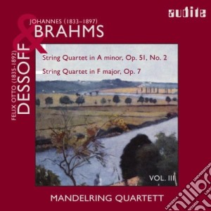 Johannes Brahms / Felix Otto Dessoff - String Quartets cd musicale di Brahms Johannes / Dessoff Felix Otto