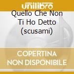 Quello Che Non Ti Ho Detto (scusami) cd