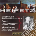 Jascha Heifetz - Plays Beethoven, Bruch, Vieuxtemps cd