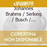 Johannes Brahms / Serking / Busch / Gottesmann - Piano Quartet G Minor / Violin Sonata G Major cd