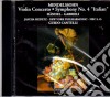 Felix Mendelssohn - Symphony No. 4 & Violin Concerto cd