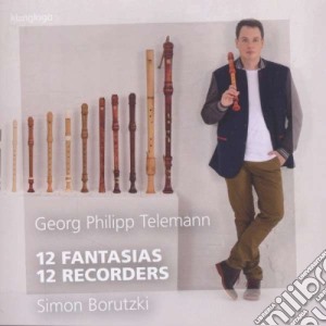 Georg Philipp Telemann - 12 Fantasie Per Flauto Solo Twv 40 / 2 - 13 (con 12 Diversi Flauti) cd musicale di Telemann Georg Philip