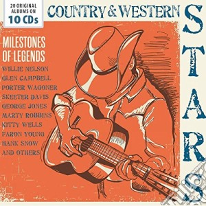 Country & Western Stars: Milestones Of Legends / Various (10 Cd) cd musicale di Country & Western Stars