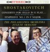 (LP Vinile) Dmitri Shostakovich - Concerto For Cello In E Flat cd