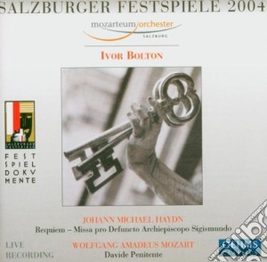 Johann Michael Haydn / Wolfgang Amadeus Mozart - Requiem / Davide Penitente cd musicale di Franz Joseph Haydn / Wolfgang Amadeus Mozart