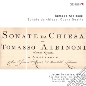 Tomaso Albinoni - Sonate Da Chiesa, Opera Quarta cd musicale di Albinoni Tomaso Giovanni