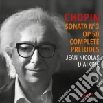 Frederik Chopin - Sonata No3 Op.58 & Complete Preludes cd