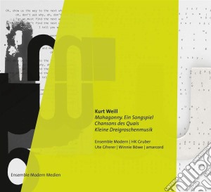 Kurt Weill - Magahonny Songspiel/Chans cd musicale