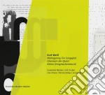 Kurt Weill - Magahonny Songspiel/Chans cd