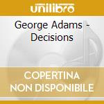 George Adams - Decisions cd musicale di George Adams