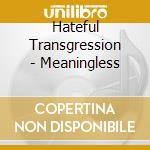 Hateful Transgression - Meaningless cd musicale di Hateful Transgression