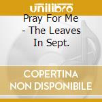 Pray For Me - The Leaves In Sept. cd