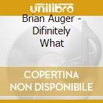 Brian Auger - Difinitely What cd
