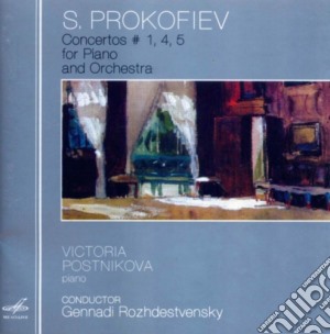 Prokofiev Sergei - Concerto Per Pianoforte N.1 Op.10, N.4 Op.53, N.5 Op.55 - Rozhdestvensky Gennadi Dir /victoria Postinkova, Pianoforte cd musicale di Prokofiev Sergei