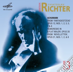 Schumann Robert - Sviatoslav Richter Edition, Vol.3 - Fantasiestücke Op.12, Humoreske Op.20 - Richter Sviatoslav Pf cd musicale di Schumann Robert