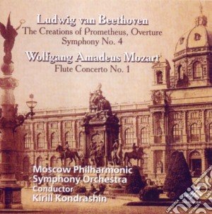 Ludwig Van Beethoven / Wolfgang Amadeus Mozart - The Creations Of Prometheus, Symphony No.4 / Flute Concerto No.1 cd musicale di Beethoven Ludwig Van / Mozart Wolfgang Amadeus